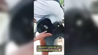 He Tried To Sit On The Stool And Paid For It.