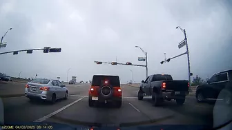 I Guess The Road Signs And Markings Are Just Suggestions For Him