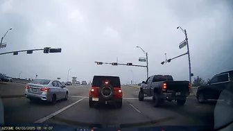 I Guess The Road Signs And Markings Are Just Suggestions For Him