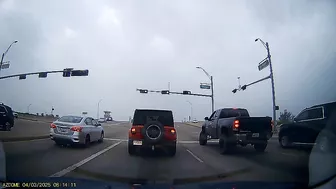 I Guess The Road Signs And Markings Are Just Suggestions For Him