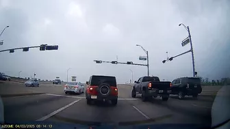 I Guess The Road Signs And Markings Are Just Suggestions For Him