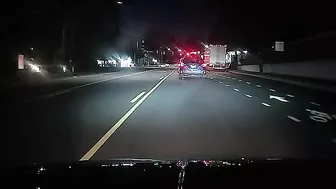Idiot 1 Turns Left By Jumping Over Traffic In The Middle Lane