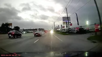 Idiot Driving The Wrong Way On The Shoulder