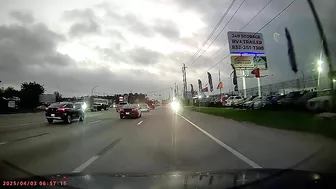 Idiot Driving The Wrong Way On The Shoulder