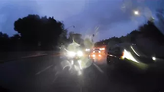 Idiot Flashing His High Beams In The Rain To Get Me Out Of The Way