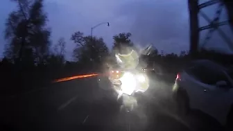 Idiot Flashing His High Beams In The Rain To Get Me Out Of The Way