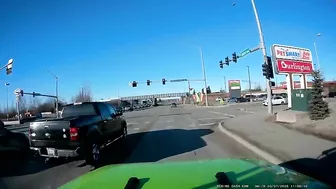 Idiot Turn Left From The Center Lane Onto The Red Arrow OC RIdiot