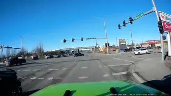 Idiot Turn Left From The Center Lane Onto The Red Arrow OC RIdiot