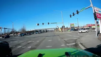 Idiot Turn Left From The Center Lane Onto The Red Arrow OC RIdiot