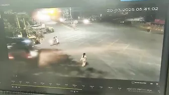 Indian Beauty Hit Twice By The Same Bus