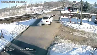The Instant Karma Of Driving Through A Railroad Crossing