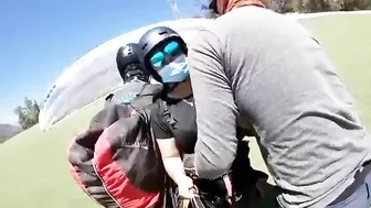 Crazy Video: Teacher Dragged By Paraglider
