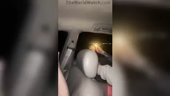 The Child Wanted To Throw The Firecrackers Out Of The Car Window
