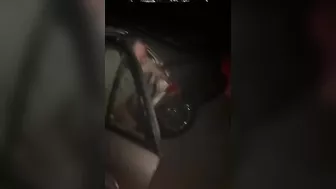 The Child Wanted To Throw The Firecrackers Out Of The Car Window