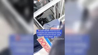 Loser Protesting DOGE Admits He Was Paid To Be There