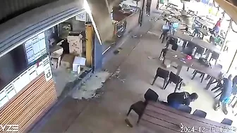 Magnitude 7.1 Earthquake Shakes Cafe In Port Vila, Vanuatu