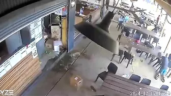 Magnitude 7.1 Earthquake Shakes Cafe In Port Vila, Vanuatu