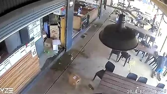 Magnitude 7.1 Earthquake Shakes Cafe In Port Vila, Vanuatu