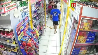Man Beats Up Beautiful Wife In Supermarket