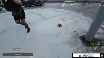 Man Wearing MAGA Hat Attacked By Person Wearing COVID-19 Mask In Los Angeles