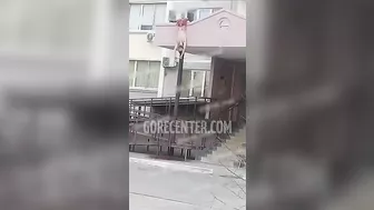 Man Falls From Apartment Window