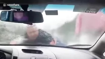 Man Clings To His Ex-wife's Car As She Drives 70 Mph On Highway