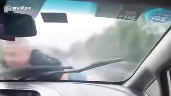 Man Clings To His Ex-wife's Car As She Drives 70 Mph On Highway