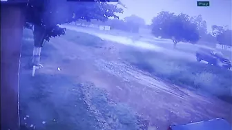 The Motorcyclist And Passenger Flew Away