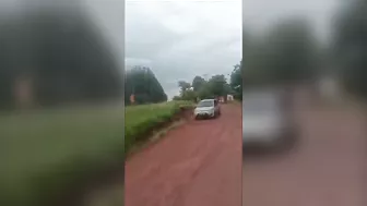 The Motorcyclist And Passenger Flew Away