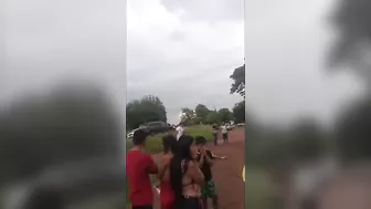 The Motorcyclist And Passenger Flew Away