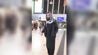Muslim Woman Spits On German Man After Rabid Husband Threatens Her