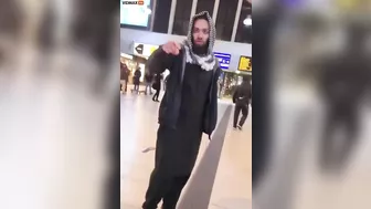 Muslim Woman Spits On German Man After Rabid Husband Threatens Her