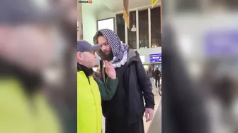 Muslim Woman Spits On German Man After Rabid Husband Threatens Her