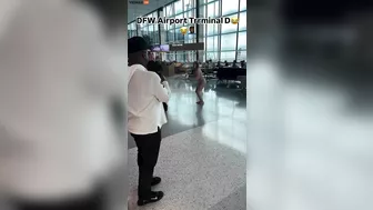Naked Woman Loses Her Mind At Dallas Fort Worth International Airport
