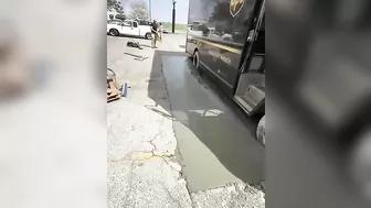 Do Not Block Or Mark Wet Cement