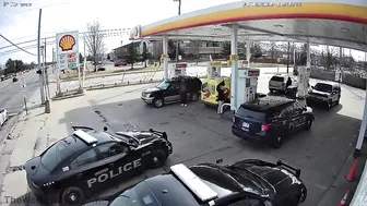 Now You've Done It! Policeman Crushes Policewoman