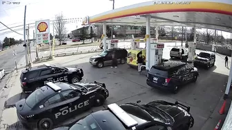 Now You've Done It! Policeman Crushes Policewoman