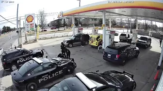 Now You've Done It! Policeman Crushes Policewoman