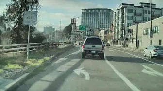 OC Ignored The Dual Turning Lane And Swung All The Way Back. Idiot