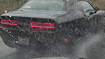 OC Muscle Car Stops On The Shoulder After Failing To Swim Across