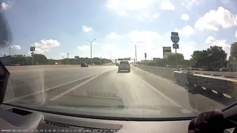 OC Point Parked In Dedicated Ramp Lane. Great Way To Cause An Accident.