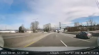Vehicles Blocking The Entrance And Then Exiting The Highway On Another Ramp