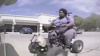 Obese Black Man Arrested In Waukee After Ramming Tesla With ATV