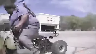 Obese Black Man Arrested In Waukee After Ramming Tesla With ATV