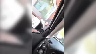 Fat Transgender And Black Karen Face Off In Drive-thru
