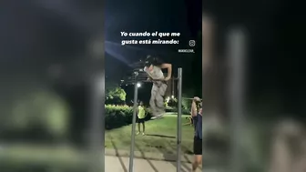 Outdoor Concrete Uneven Bars Gymnastics