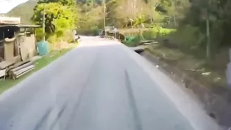Overtaking A Bus On A Blind Lane Is Never A Good Idea