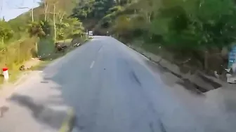 Overtaking A Bus On A Blind Lane Is Never A Good Idea