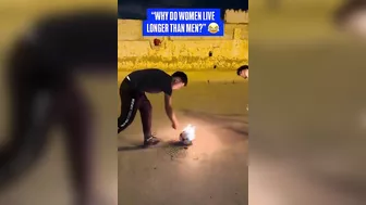 Kicking A Burning Football