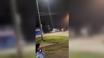 Police Exercising Right Of Way